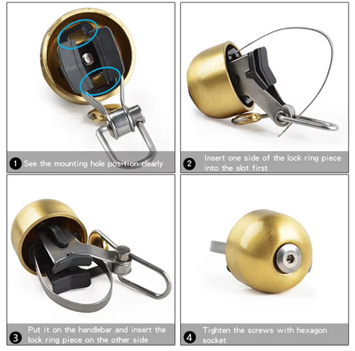 The Osloh Classic Brass Bicycle Bell