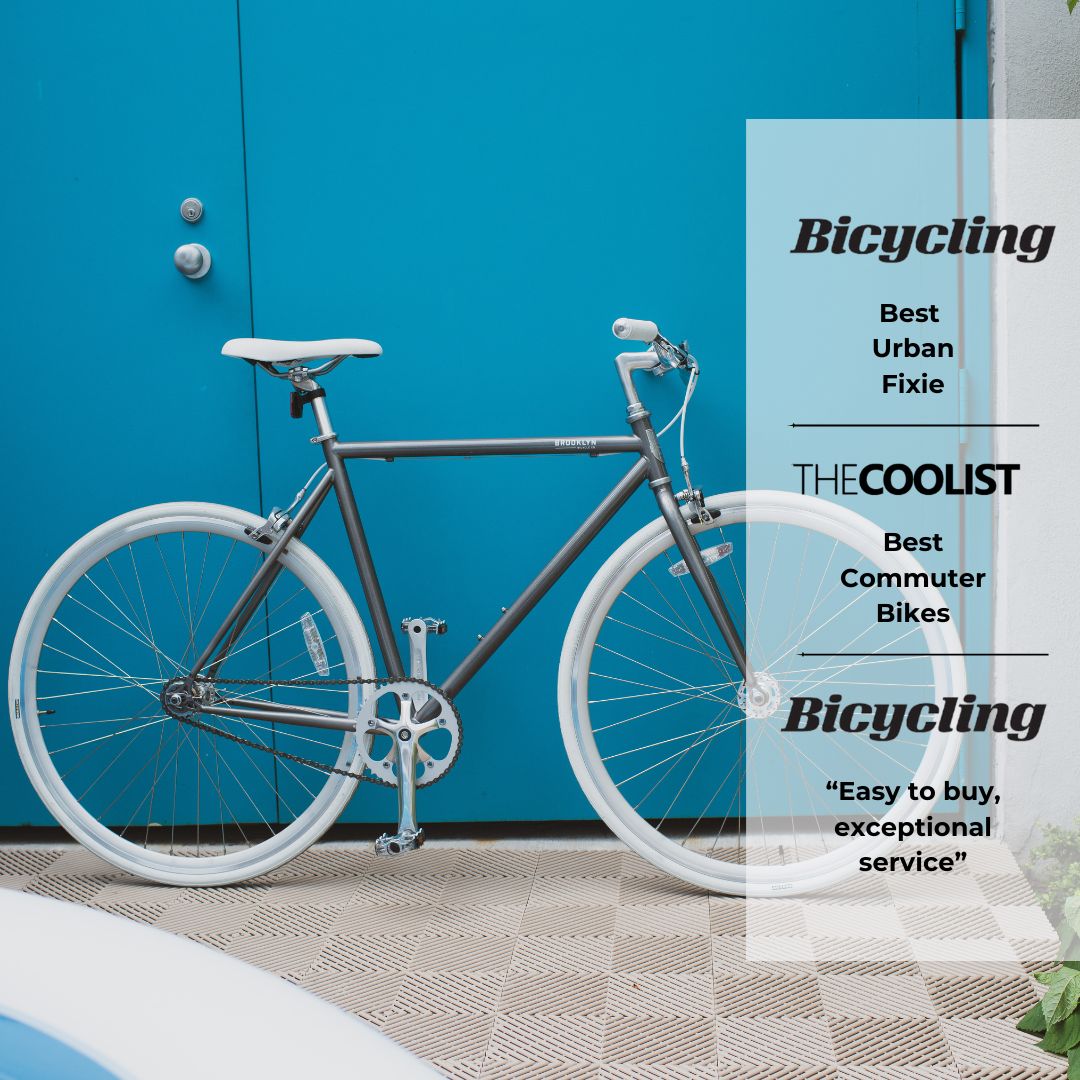fixed gear blue Wythe Fixie Bike